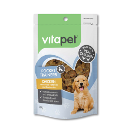 VitaPet Pocket Trainers Puppy Treats Chicken 70g Front
