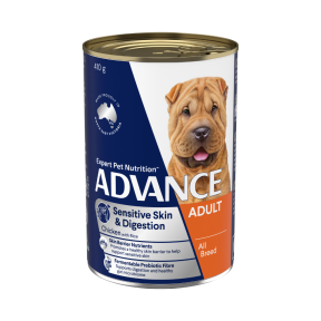 Advance Adult Dog Sensitive Skin & Digestion All Breed Chicken & Rice 410