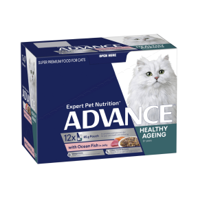 Advance Healthy Ageing Cat Ocean Fish In Jelly 12 x 85g    