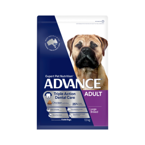 Advance Triple Action Dental Care Large Breed Dog Chicken with Rice
