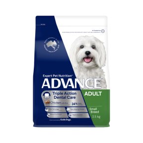 Advance Triple Action Dental Care Small Dog Chicken with Rice 2.5