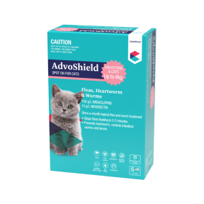 AdvoShield Spot On for Kittens and Cats Up to 4kg Pink