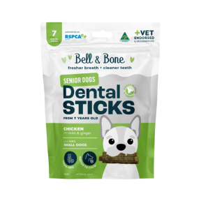 Bell & Bone Dental Chews for Senior Dogs Chicken with Mint & Ginger