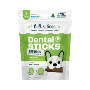 Bell & Bone Dental Sticks for Dogs Chicken with Mint & Seaweed