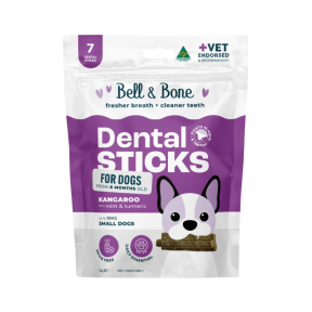 Bell & Bone Dental Sticks for Dogs Kangaroo with Mint & Turmeric