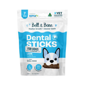 Bell & Bone Dental Sticks for Dogs Lamb with Mint & Manuka Honey