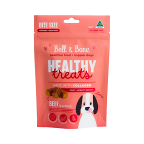Bell & Bone Healthy Treats for Dogs Joint + Mobility Beef & Turmeric 130g