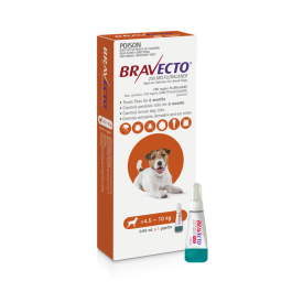 Bravecto-Spot-On-Dog-Small-4.5-10kg-Orange-1-Pack-front