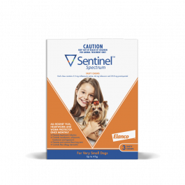 Sentinel Spectrum Dog Very Small Up To 4kg Orange