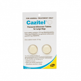 Cazitel Allwormer Dog Large 35kg Blue
