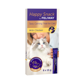 Feliway Happy Snack Calming Cat Treat 6 x 15g Short Expiry