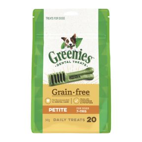 Greenies Dog Grain Free Dental Treats 340g Petite Short Expiry