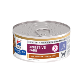 Hill's Prescription Diet Dog i/d Digestive Care Low Fat Rice, Veg & Chicken Stew 24 x 156g