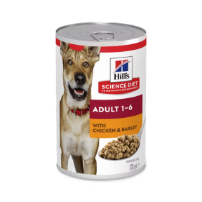 Hill's Science Diet Dog Adult Chicken & Barley Entree 12 x 370g front