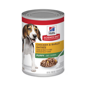 Hill's Science Diet Dog Puppy Chicken & Barley Entree 12 x 370g front