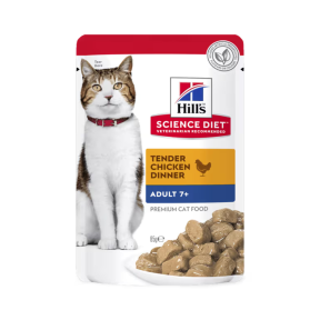 Hills Science Diet Cat Adult 7+ Active Longevity Chicken 12 x 85g front