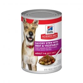 Hill's Science Diet Dog Adult Savoury Stew With Beef & Veg 12 x 363g