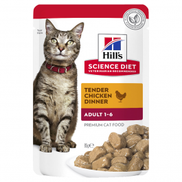 Hill's Science Diet Cat Adult Optimal Care Chicken 12 x 85g