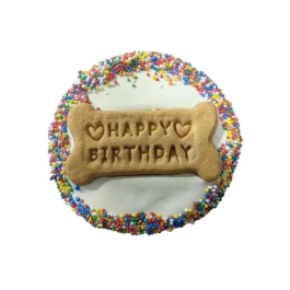 Huds & Toke Yoghurt Frosted Doggy Birthday Dog Treat Nonpareils Sprinkles Short Expiry