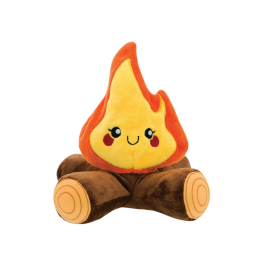HugSmart Fuzzy Friendz Camping Pup Campfire Dog Toy 
