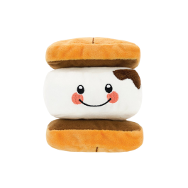 HugSmart Fuzzy Friendz Camping Pup S'More Dog Toy