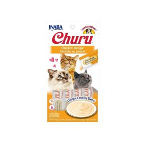 Inaba Churu Puree Chicken Cat Treats 4 Pack Short Expiry