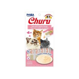 Inaba Churu Puree Tuna With Salmon Cat Treats 4 Pack
