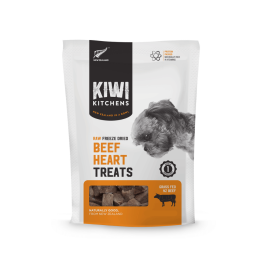 Kiwi Kitchens Raw Freeze Dried Beef Heart Dog Treats Front