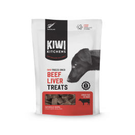 Kiwi Kitchens Raw Freeze Dried Beef Liver Dog Treats Front