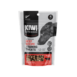 Kiwi Kitchens Raw Freeze Dried Beef Recipe Training Treats for Dogs 30g Front