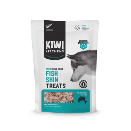 Kiwi Kitchens Raw Freeze Dried Fish Skin Dog Treats Front