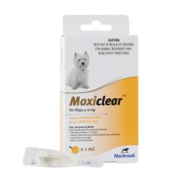 Moxiclear Dog 4-10kg Yellow