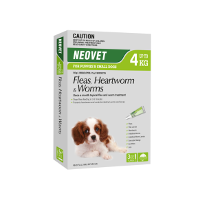 Neovet Puppies & Small Dog Up to 4kg Green 3 Pack Short Expiry