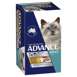 Advance Adult Cat Chicken and Liver Medley 7 x 85g