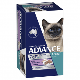 Advance Adult Cat with Succulent Turkey 7 x 85g