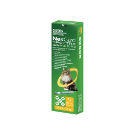 NexGard Spectra Spot On Cat Large 2.5-7.5kg Yellow 1 Pack