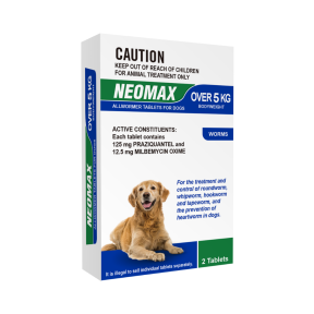 Neomax Allwormer Dog Large Over 5kg 2 Tablets Short Expiry