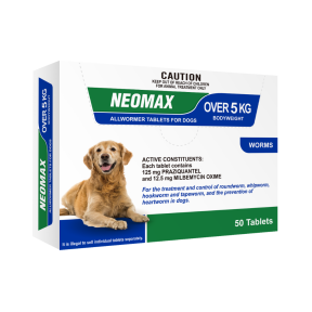 Neomax Allwormer Dog Large Over 5kg 50 Tablets Short Expiry