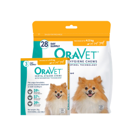 OraVet Dental Chews Dog Extra Small Up to 4.5kg