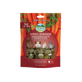 Oxbow Simple Rewards Small Animal Baked Treats With Carrot & Dill 85g