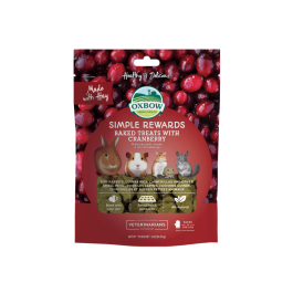 Oxbow Simple Rewards Small Animal Treats With Cranberry 85g