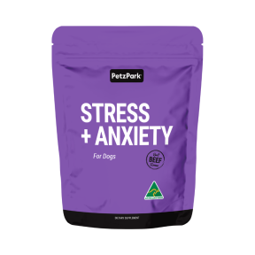 Petz Park Stress + Anxiety Powder Supplement For Dogs 45 Scoops Short Expiry