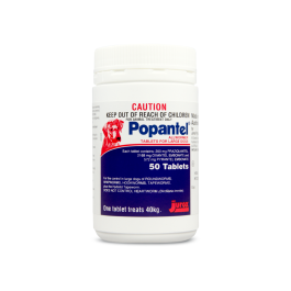 Popantel Allwormer Dog Large 40kg 50 Tablets