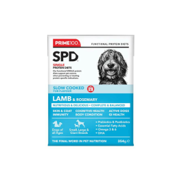 Prime100 SPD Adult Dog Lamb & Rosemary 12 x 354g Front