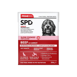 Prime100 SPD Beef & Carrot 12 x 354g Front