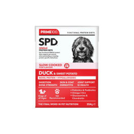Prime100 SPD Duck & Sweet Potato 12 x 354g Front