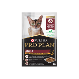 Pro Plan Cat Adult Chicken in Gravy 12 x 85g Front