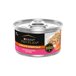 Pro Plan Complete Essentials Cat Salmon & Rice Entrée in Sauce 24 x 85g Front
