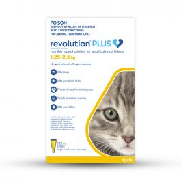 Revolution Plus Cat & Kitten Small 1.25-2.25kg Yellow 3 Pack