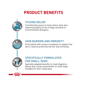 Royal Canin Veterinary Diet Skintopic Dog Small 4kg Benefits